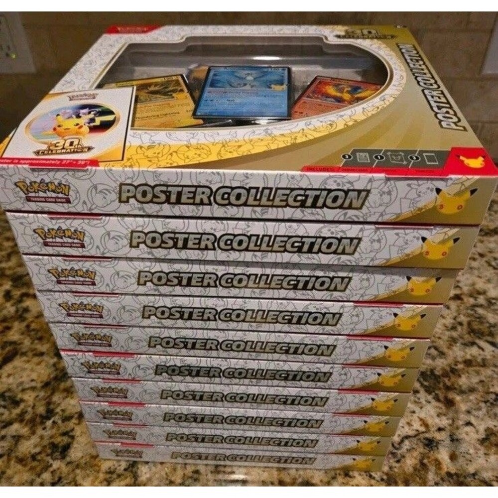 Pokémon TCG: 30th Anniversary Celebration Poster Collection Box New Celebration.